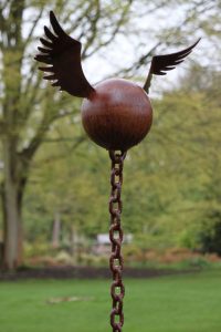 Resisting Arrest - garden sculpture - steel