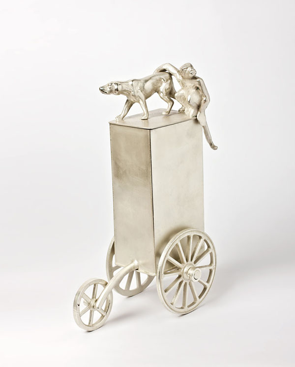 Circus - silver plated brass and copper vessel - 24cm
